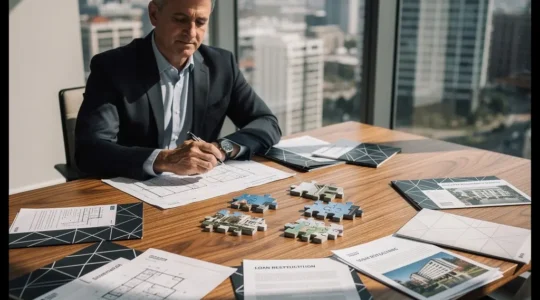 Investisseur analysant des stratégies de restructuration financière pour débloquer son taux d'endettement
